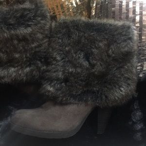 Fur booties